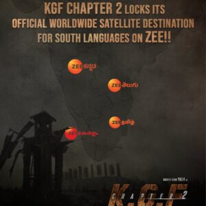 Read more about the article Zee TV network bags the satellite rights of Kannada star Yash’s much-awaited film ‘KGF: Chapter 2’